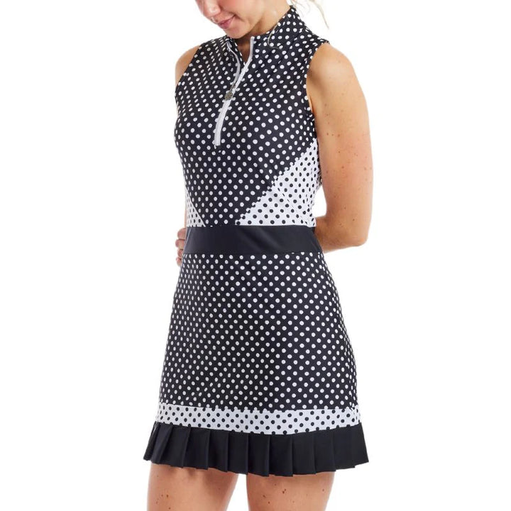 Tzu Tzu Jordan Dress - Black Polka Dotty