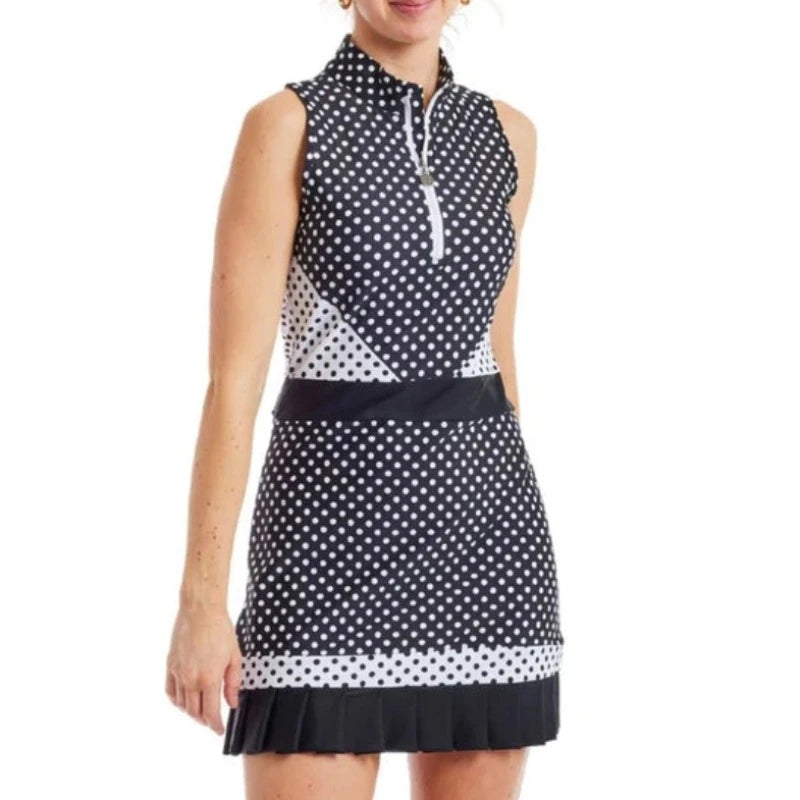 Tzu Tzu Jordan Dress - Black Polka Dotty