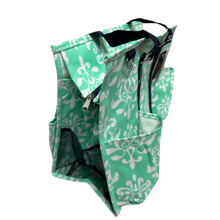 Love40 Tote Bag - Green Damask