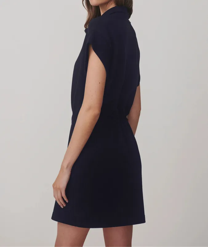 Varley Avaya Zip Dress - Navy