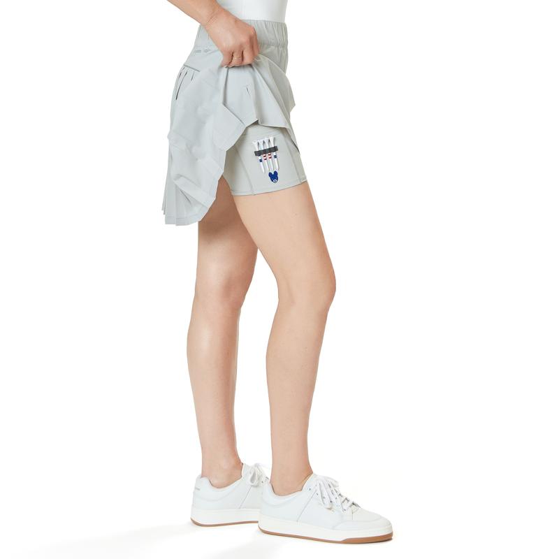 Devon Halsey Golf Skort - Vapor Grey