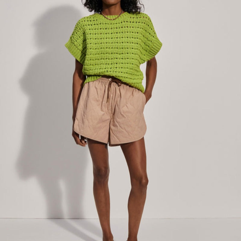 Varley Fillmore S/S Knit Top - Lime