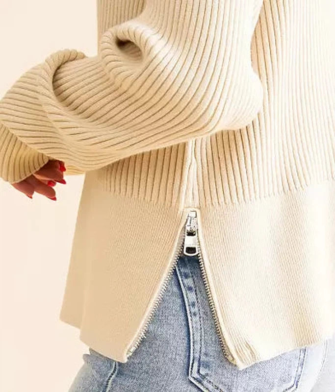 Varley Hagen Mock Sweater - Beige