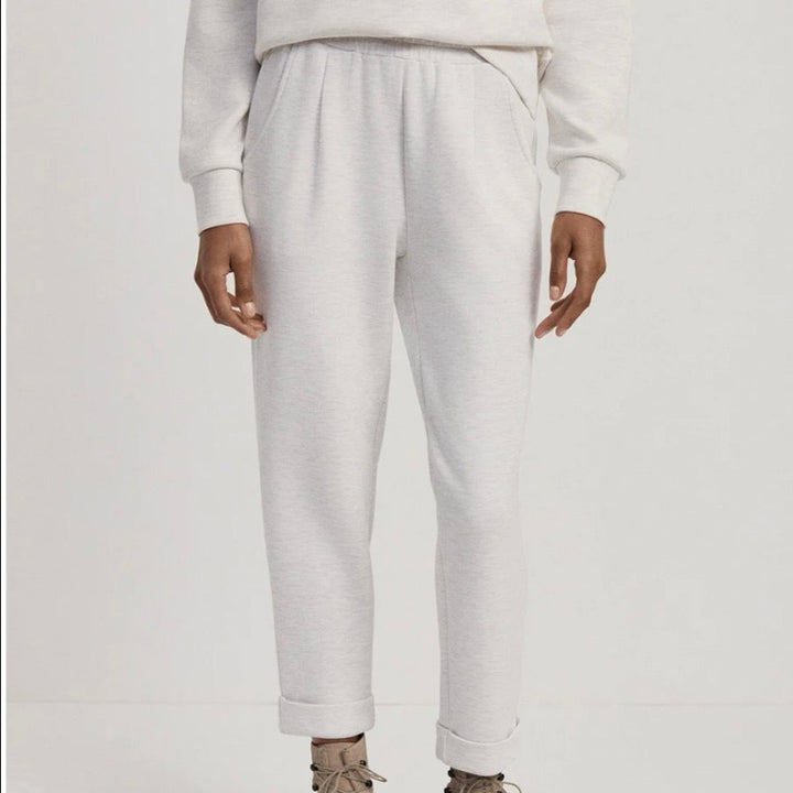 Varley Rolled Cuff Pant (28.5") - Ivory Marl