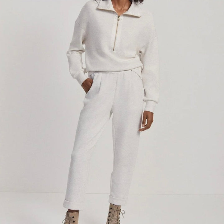 Varley Rolled Cuff Pant (28.5") - Ivory Marl