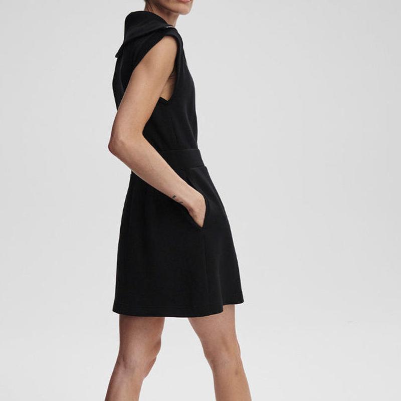 Varley Rebecca Zip Dress - Black