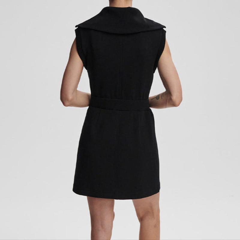 Varley Rebecca Zip Dress - Black
