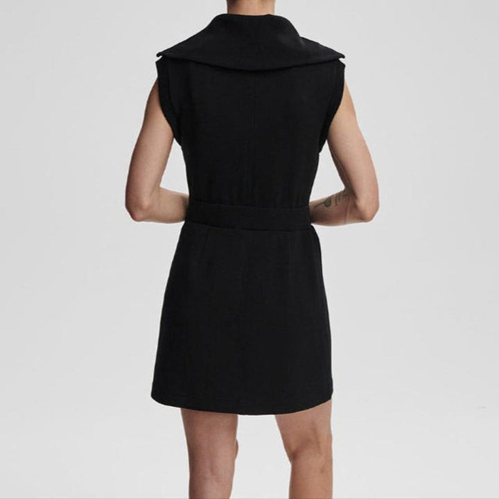 Varley Rebecca Zip Dress - Black