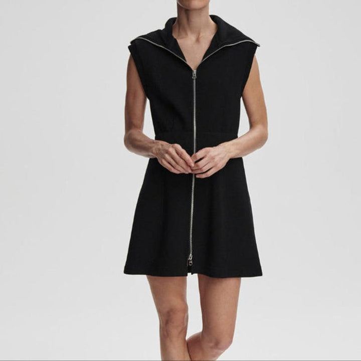 Varley Rebecca Zip Dress - Black