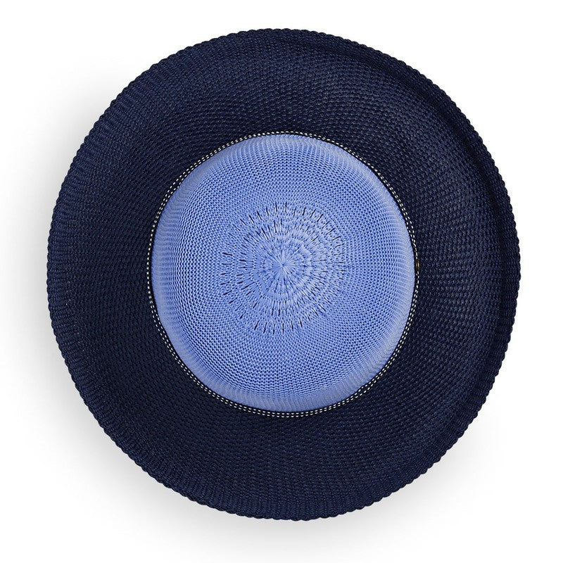 Wallaroo Victoria 2 Tone Hat - Hydrangea/Navy