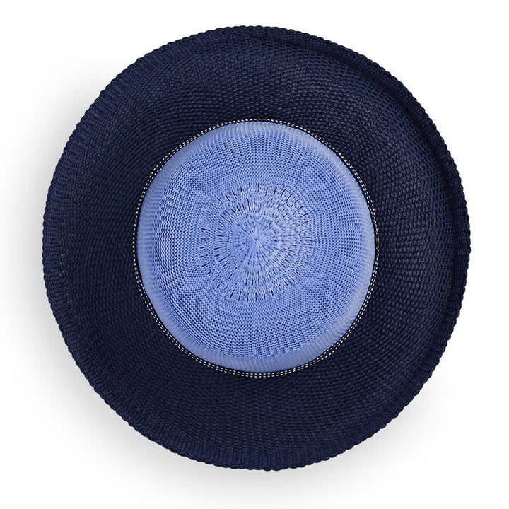 Wallaroo Victoria 2 Tone Hat - Hydrangea/Navy