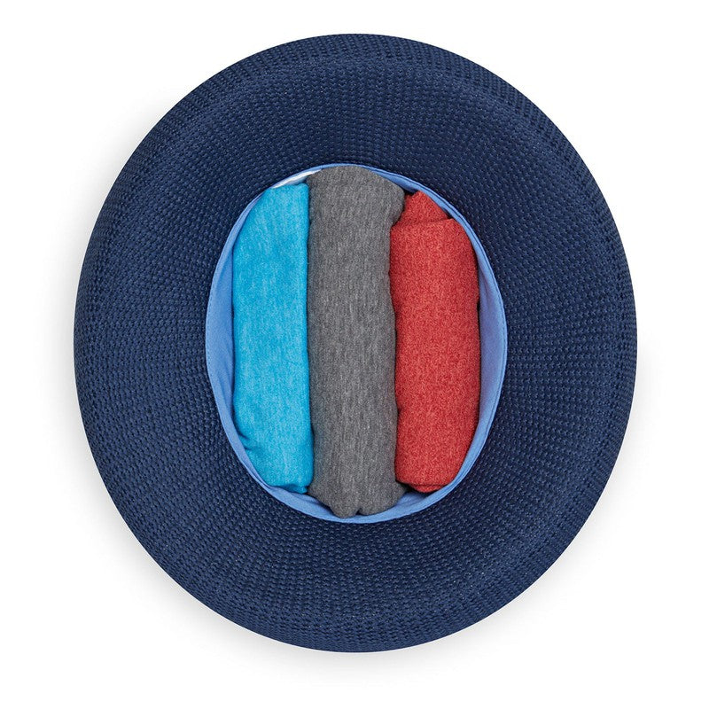 Wallaroo Victoria 2 Tone Hat - Hydrangea/Navy