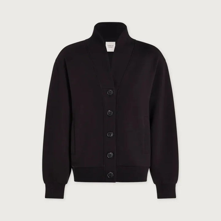 Varley Celeste Button Sweat - Black
