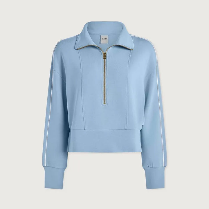 Varley Davenport Zip Sweat - Airy Blue