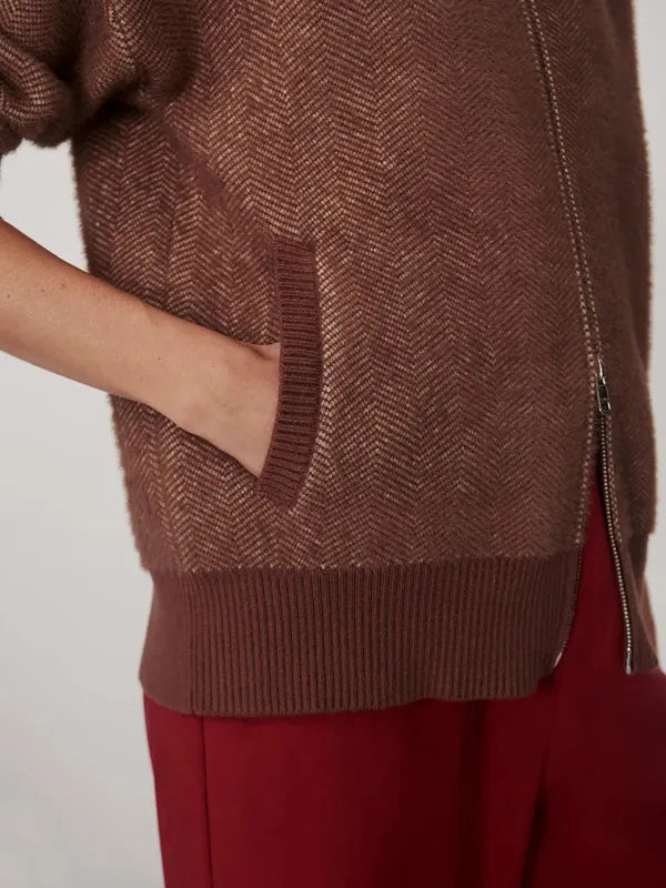 Varley Zenia Zip Jacket - Nutmeg