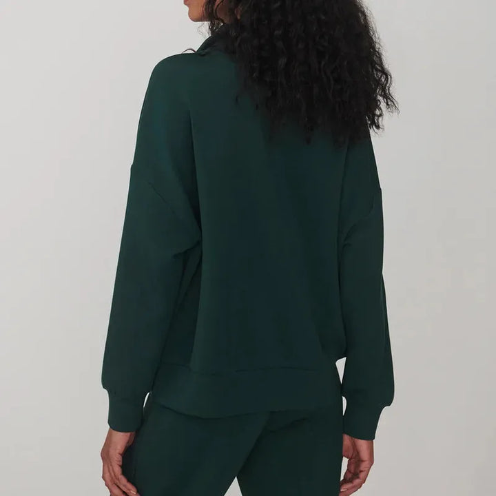 Varley Hawley Zip Sweat - Ponderosa Pine