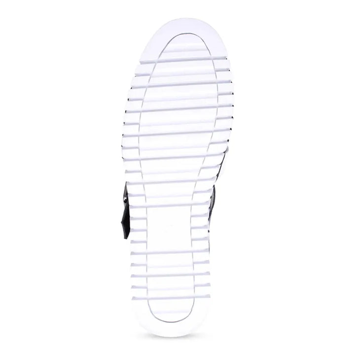 Django & Juliette Baytown Sandal - White/Black