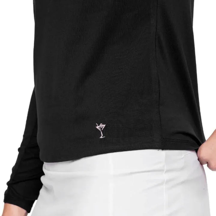 Golftini L/S Lisa Polo - Black