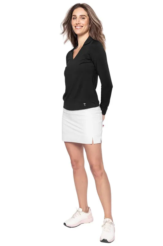 Golftini L/S Lisa Polo - Black
