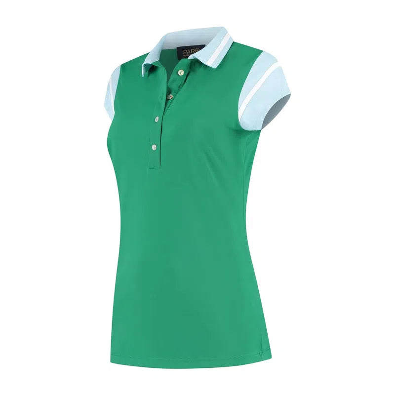 Par69 Breeze Polo - Green/Light Blue