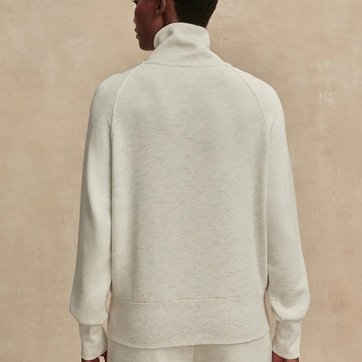 Varley Roxbury Full Zip - Ivory Marl