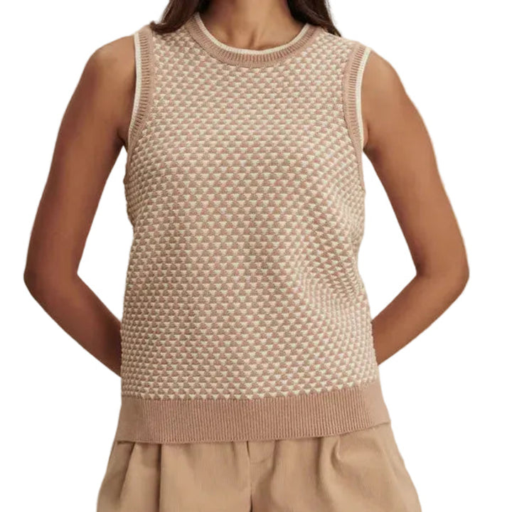 Varley Jenson Knit Top - Taupe