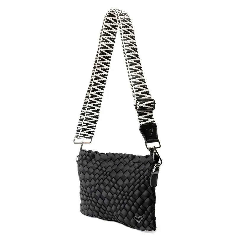 preneLOVE Charlotte Woven Crossbody - Onyx