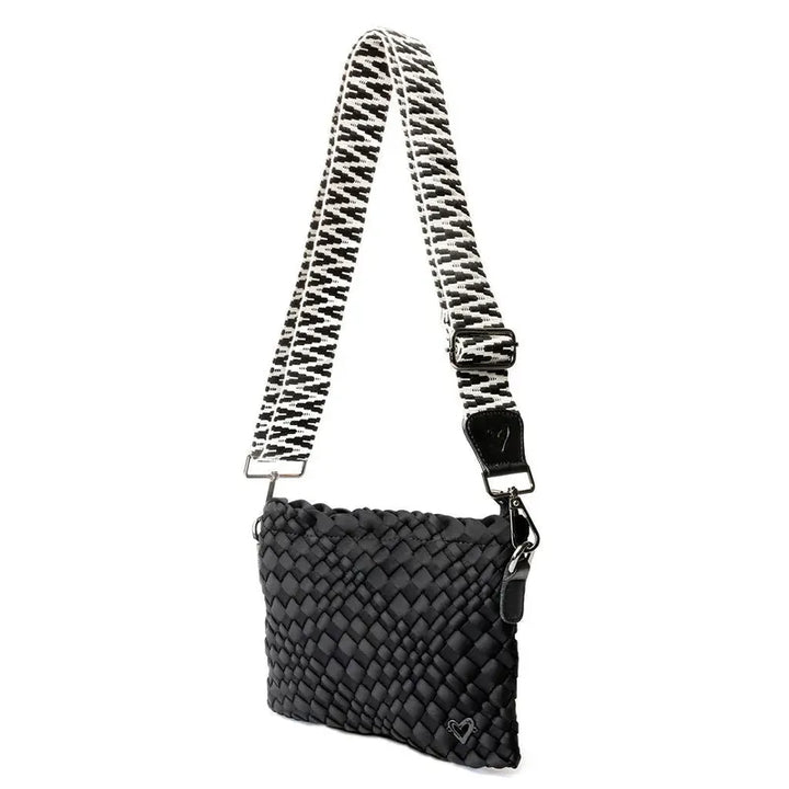 preneLOVE Charlotte Woven Crossbody - Onyx