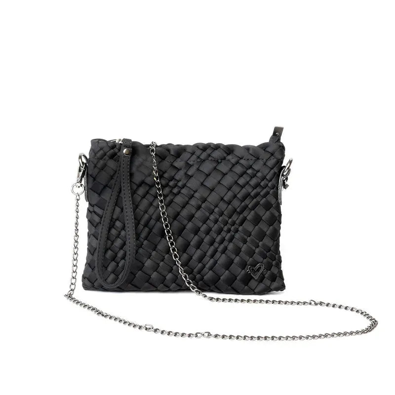preneLOVE Charlotte Woven Crossbody - Onyx
