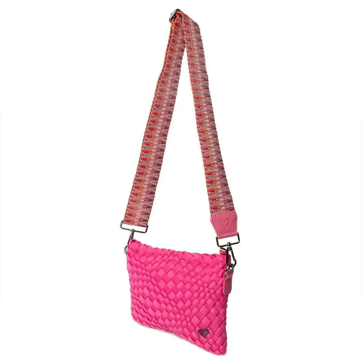 preneLOVE Charlotte Woven Crossbody - Magenta