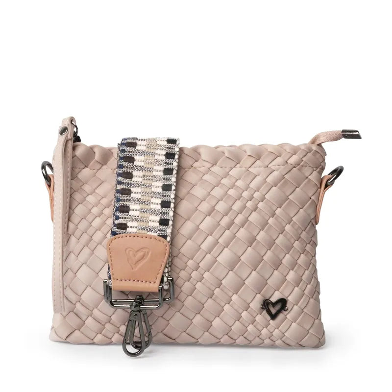 preneLOVE Charlotte Woven Crossbody - Dusty Pink