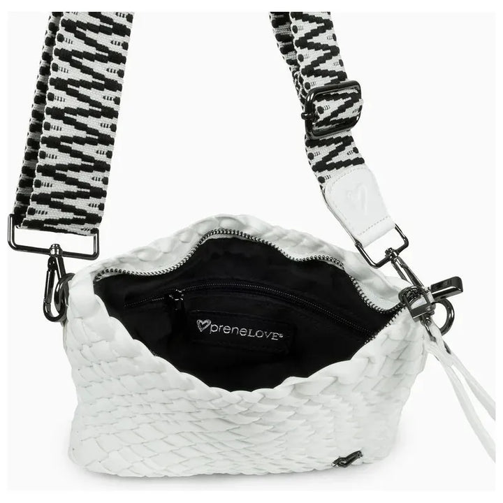 preneLOVE Charlotte Woven Crossbody - White