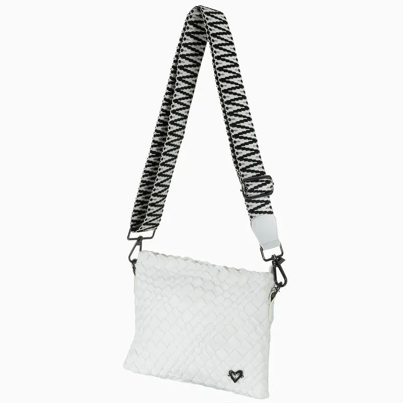 preneLOVE Charlotte Woven Crossbody - White