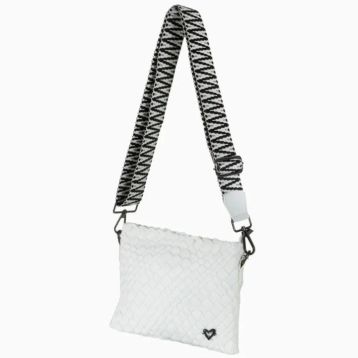 preneLOVE Charlotte Woven Crossbody - White