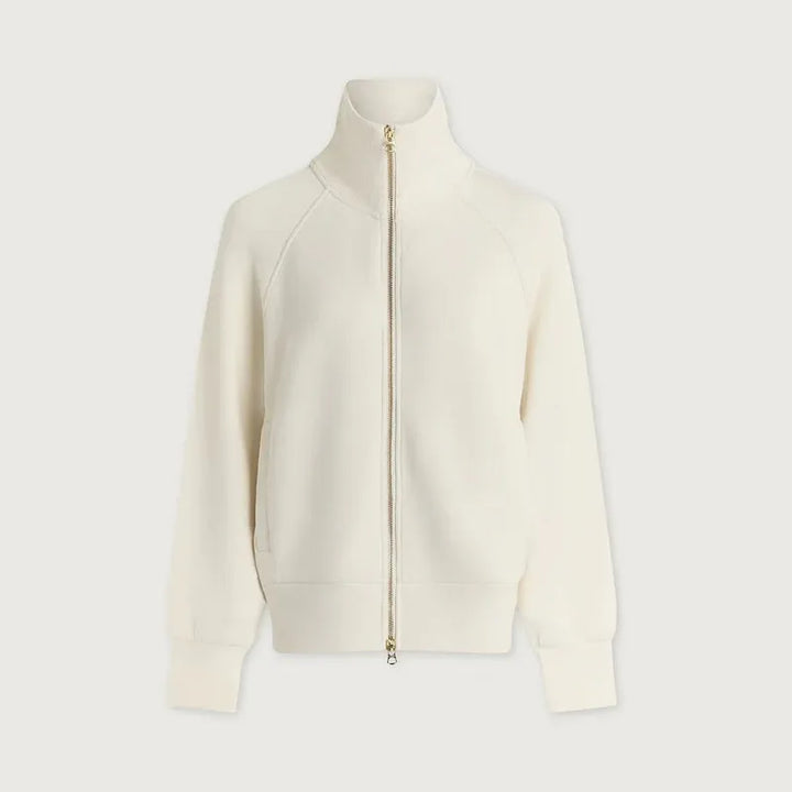Varley Tyde Zip Sweat - Pristine Ivory