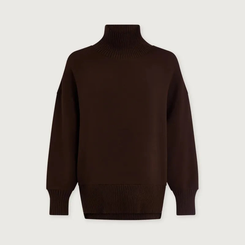 Varley Barker High Neck Sweat - Coffee Bean