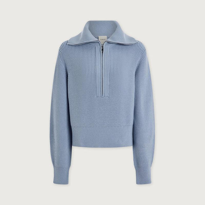 Varley Maura Zip Sweater - Kentucky Blue