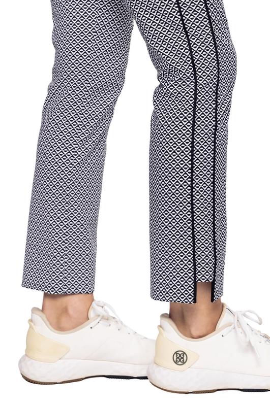 Golftini Ankle Pants - Diamonds in the Rough (Black/White)