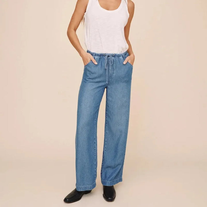 Bella Dahl Drawstring Jean - Indigo Mist Wash