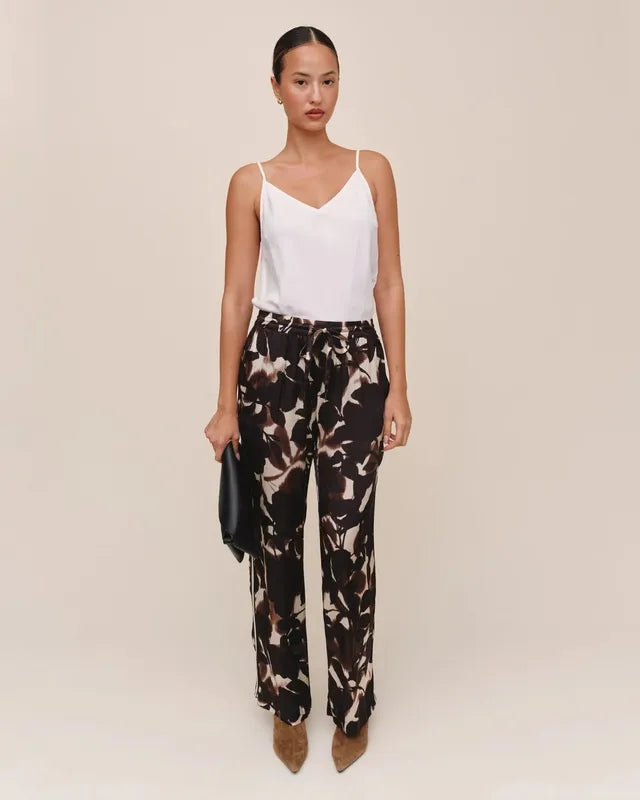 Bella Dahl Stripe Track Pant - Shadow Floral