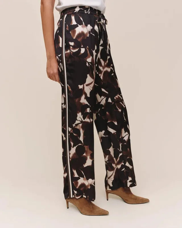 Bella Dahl Stripe Track Pant - Shadow Floral