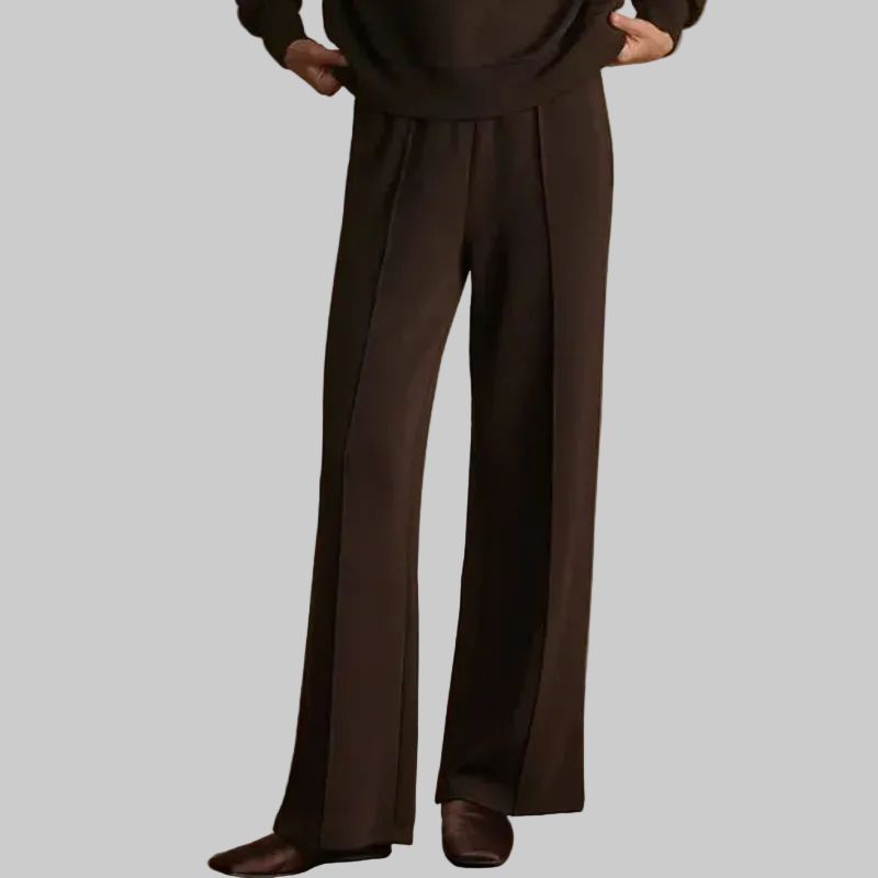 Varley Wide Leg Pants (30") - Coffee Bean Marl