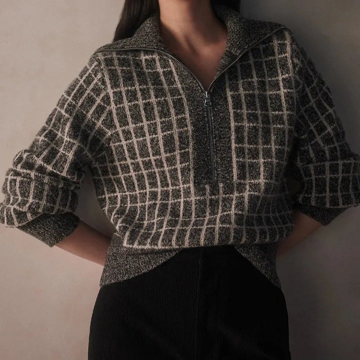 Varley Furley Zip Sweater - Charcoal Marl