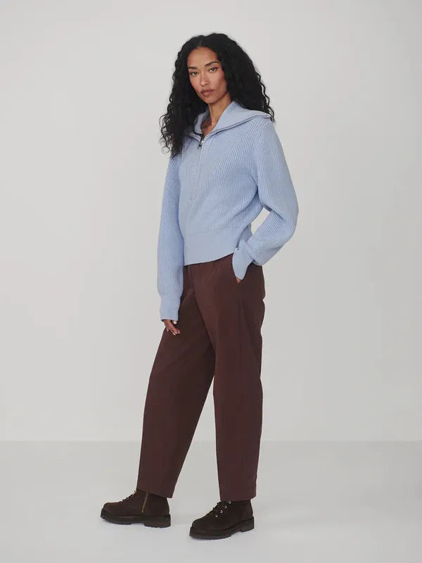 Varley Maura Zip Sweater - Kentucky Blue