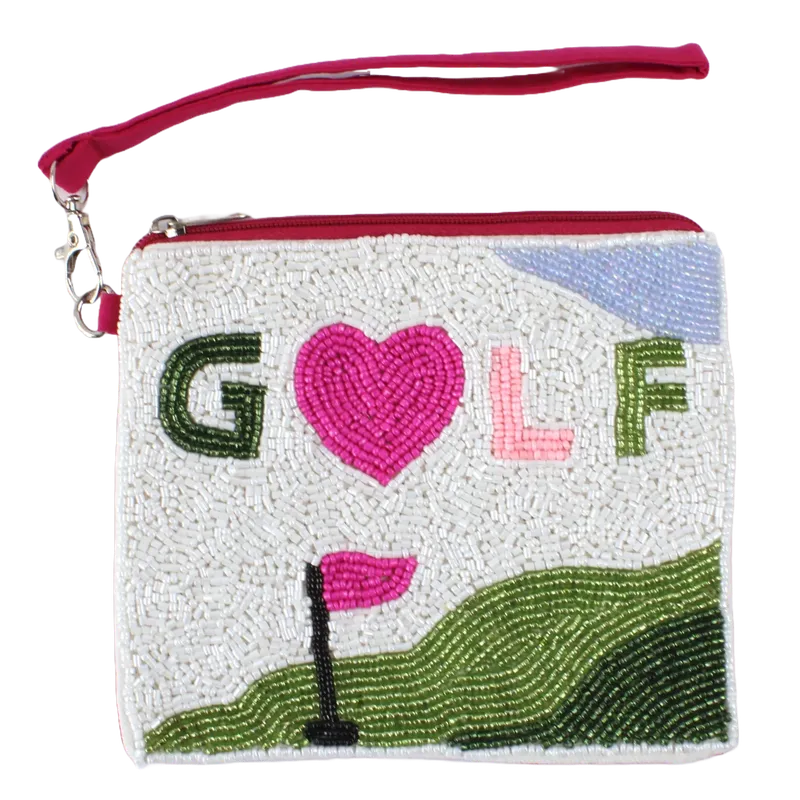 Best of Golf Beaddie Wristlet - Heart Golf