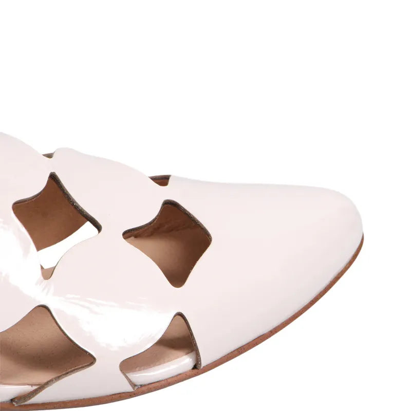 Django & Juliette Forli Mule - Ivory Patent