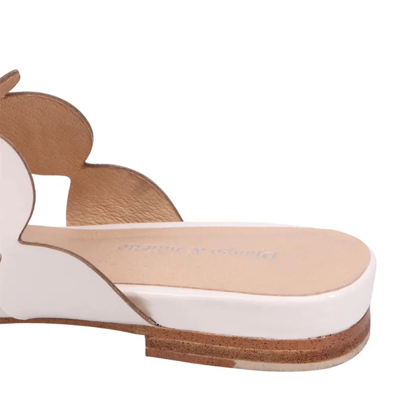 Django & Juliette Forli Mule - Ivory Patent