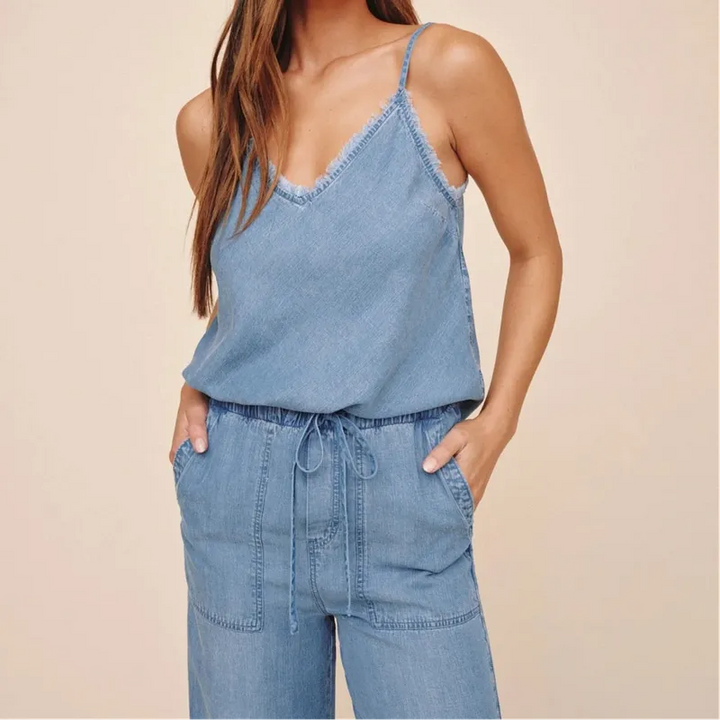 Bella Dahl Frayed Cami - Indigo Wash