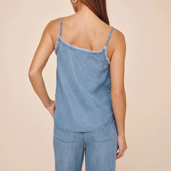 Bella Dahl Frayed Cami - Indigo Wash