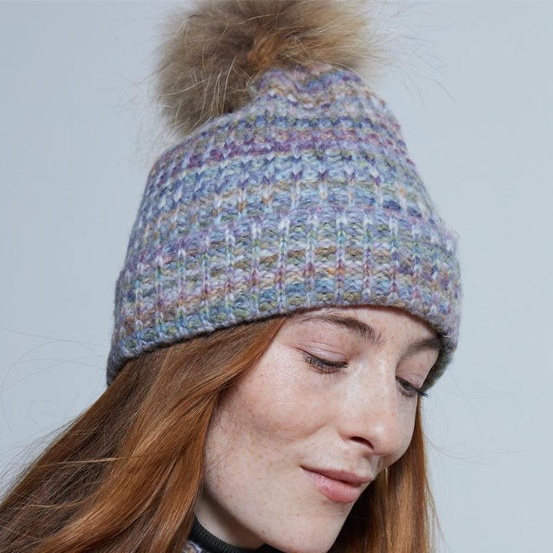 Autumn Cashmere Space Dye Beanie - Vintage Blue
